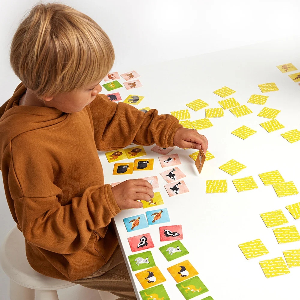CzuCzu MEMORY 108 elementów ZWIERZĘTA ŚWIATA dla malucha 3+ lat Wiek dziecka 3 lata +