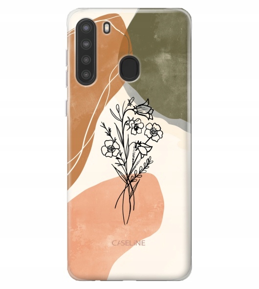 

Etui do Samsung A21 case silikon wzory + Szkło
