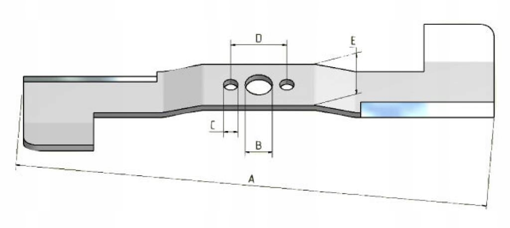 NÓŻ KOSIAREK SPALINOWYCH ALKO 460 MIELĄCY Kod producenta 14-09007