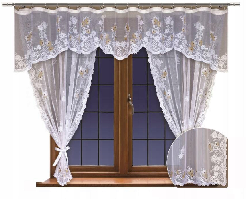 Mg Komplet 2ks Závěsy 140x160+ Lambrekýn 300x65 21289 Barva