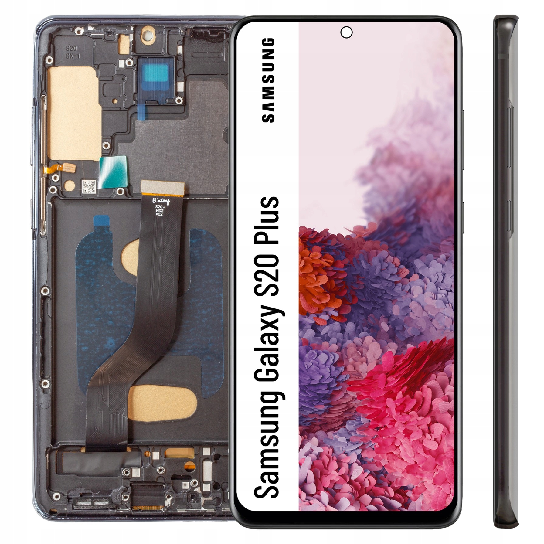 Incell pro Samsung Galaxy S20 Plus LCD Displej Černý Dotyk Rámeček Černý