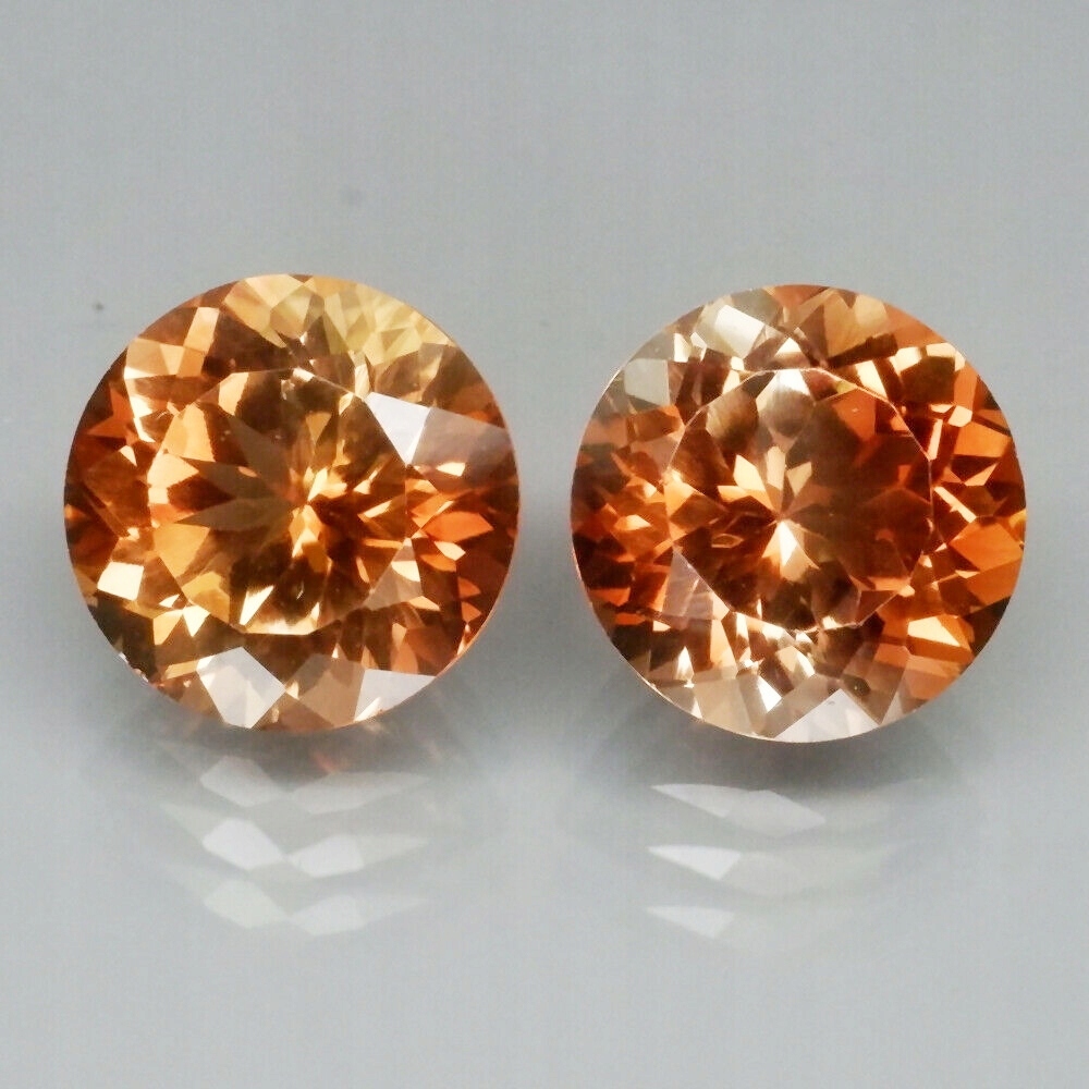 Šampaňské topazy kulaté 10 mm