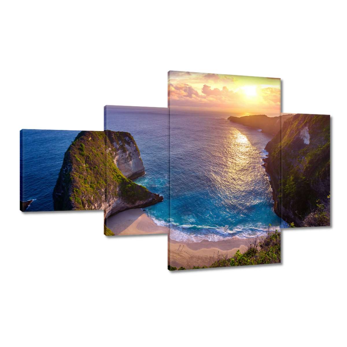 Obrazy 130x80 Západ slunce nad mořem