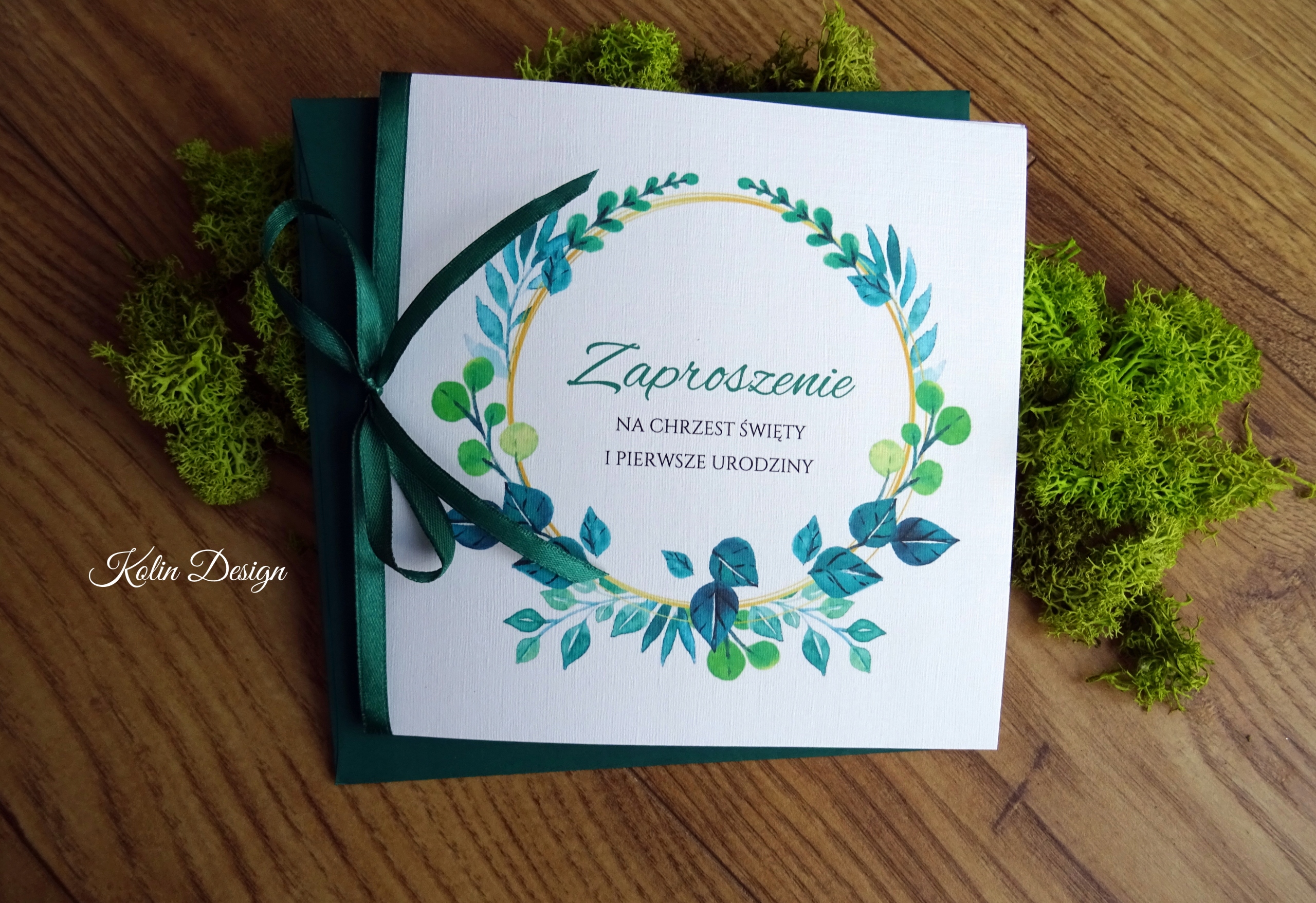 Zaproszenia Pierwsza Komunia wianki wzory Rodzaj komunia