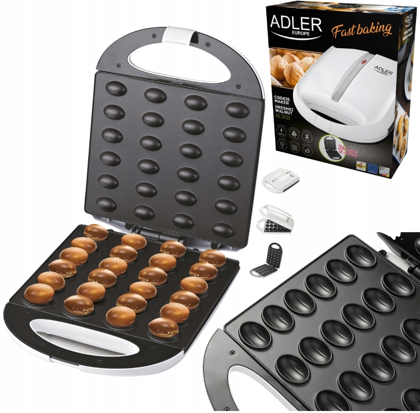 Toustovač Na Pečení Cookies/ořechů Forma Na Sušenky 24 Ks 1600 W