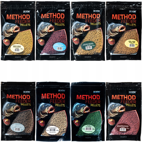 8 x Set Pellet 2 mm method feeder Jaxon 8 x 500 g