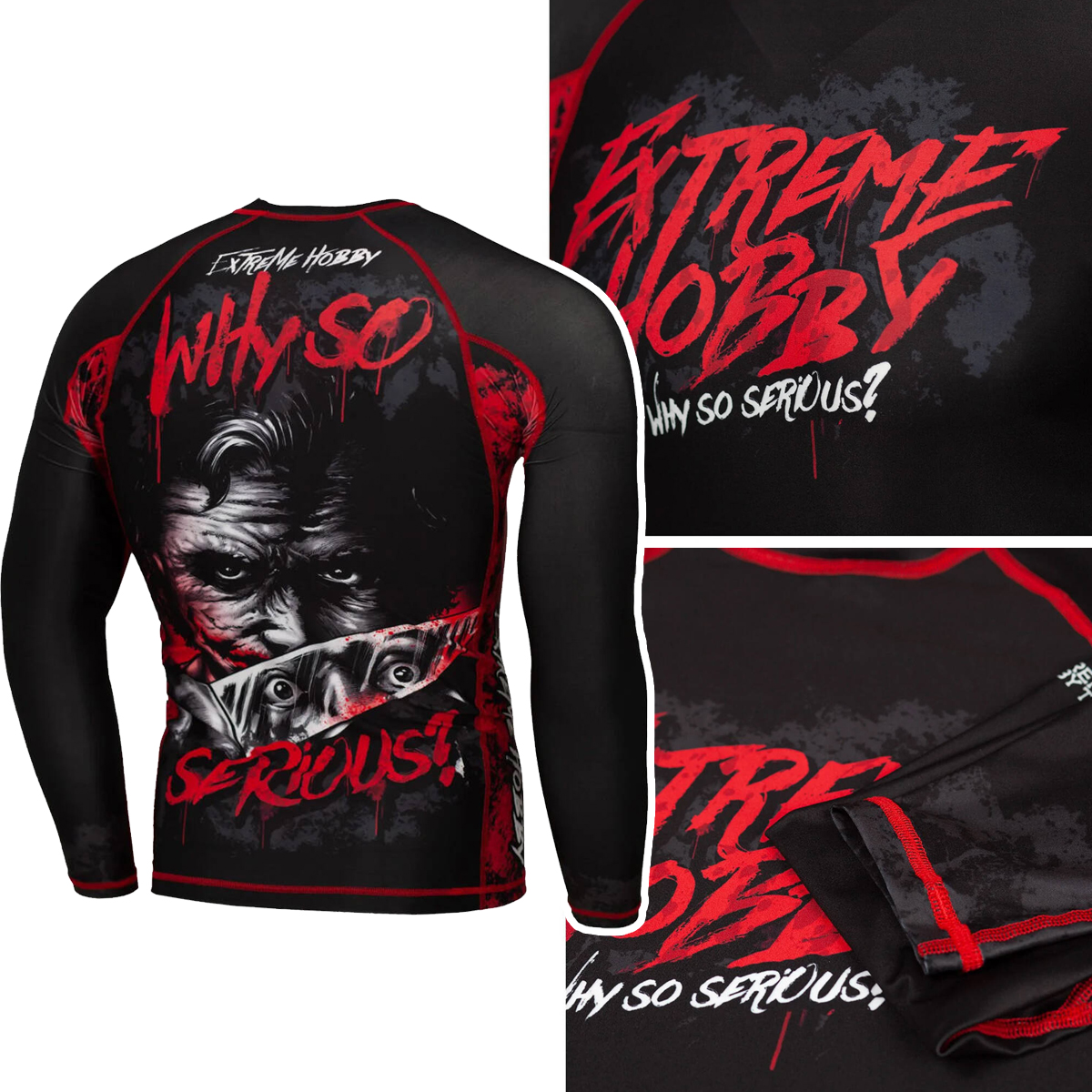 Rashguard z długim rękawem męski Extreme Hobby Why So Serious r. XL