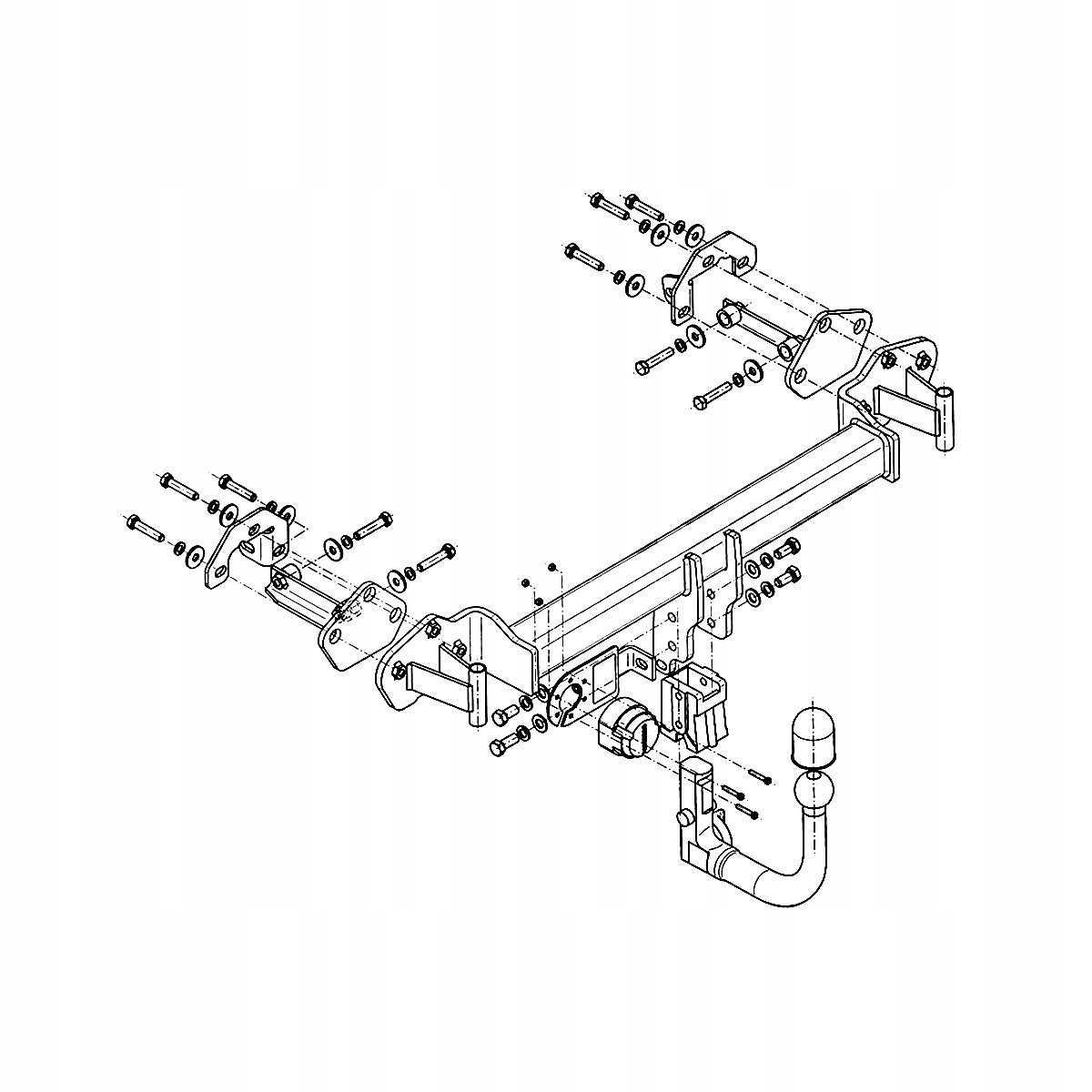 Hak holowniczy Wypinany do BMW 3 E46 HTB 01-05 MODUŁ WIĄZKA 13 PIN GRATIS Producent Steinhof