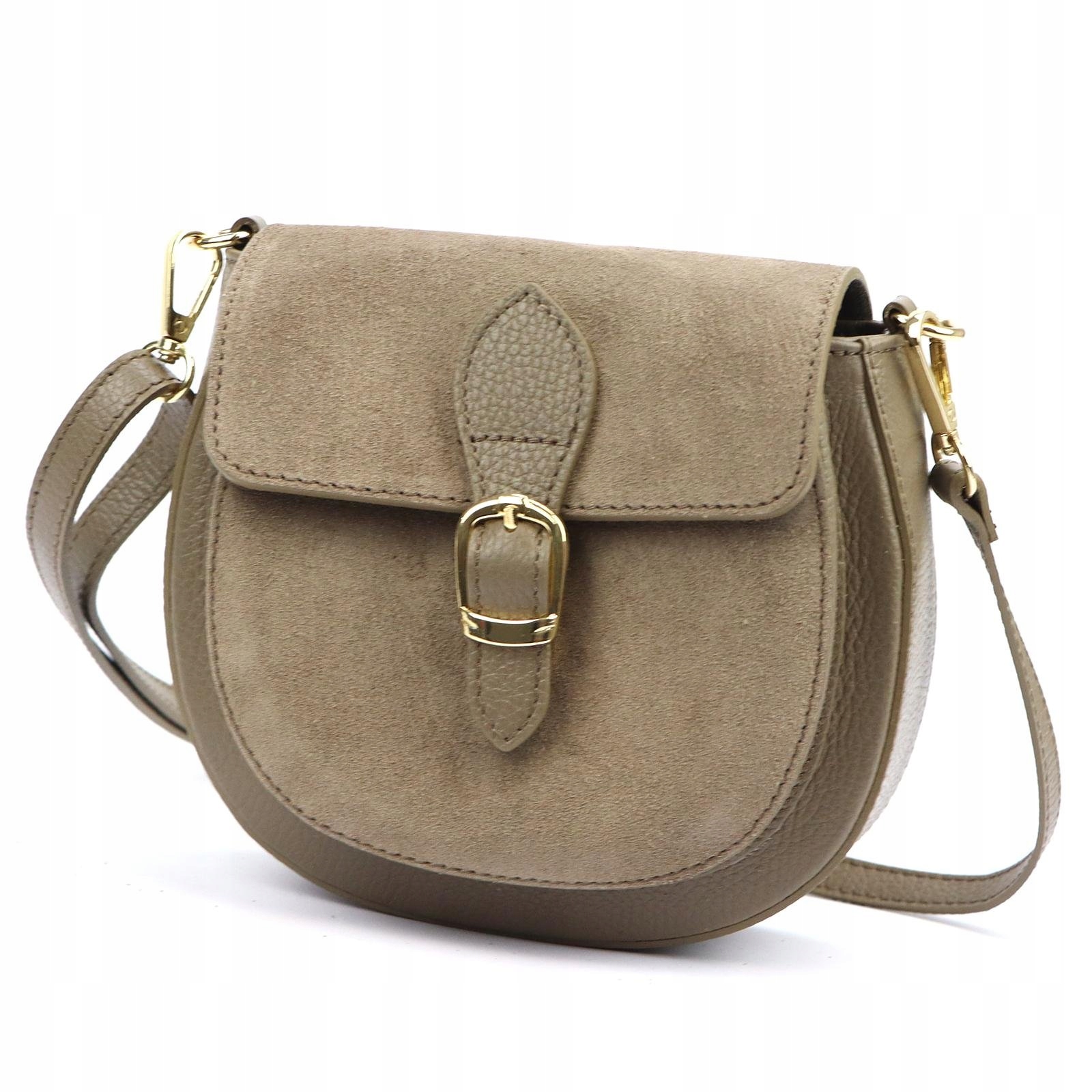 Dámská kabelka přes rameno kožená taupe přes rameno Luka