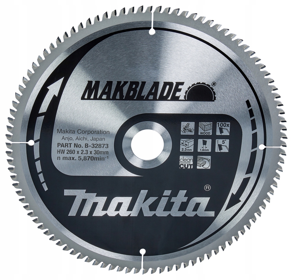 Tarcza Tnąca Makblade 260x30mm 100Z Makita B-32873
