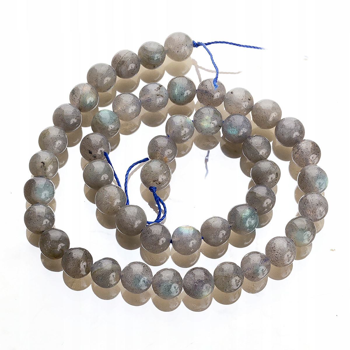 Přírodní Labradorit třída A 8mm 48ks/37.5cm/nic