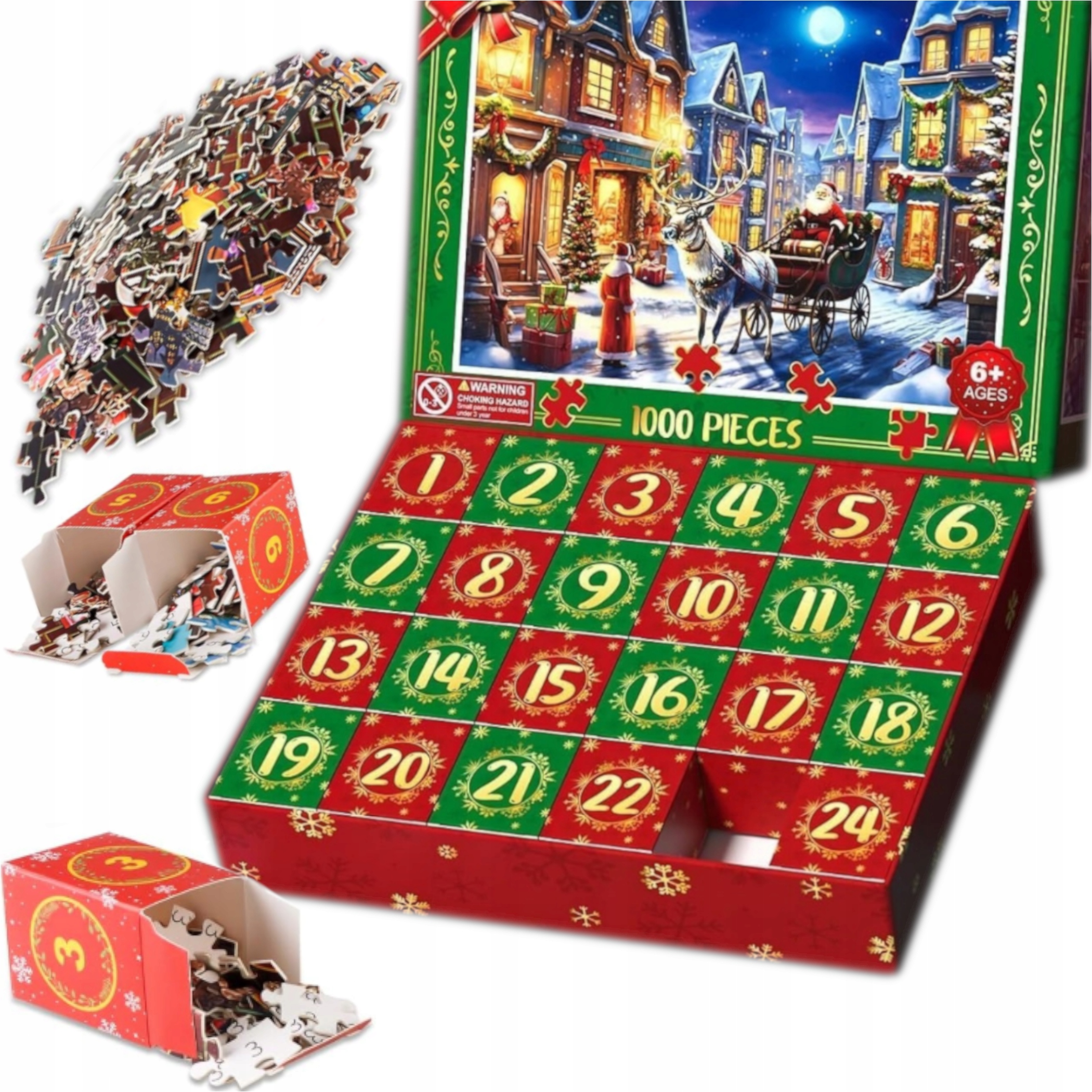 Adventní Kalendář Pro Děti, Vzdělávací Hračka S Puzzle Až S 1000 Dílky