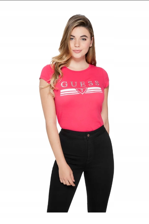 Guess dámské tričko Matti Metallic Logo Tee M