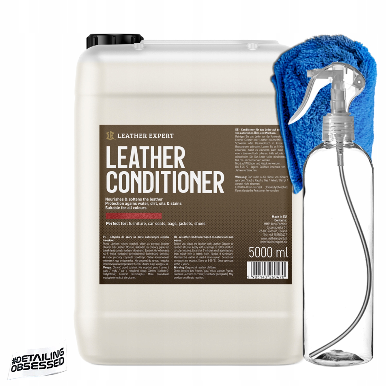 Leather Expert Leather Cleaner 5000 ml čistiaci prostriedok na pokožku