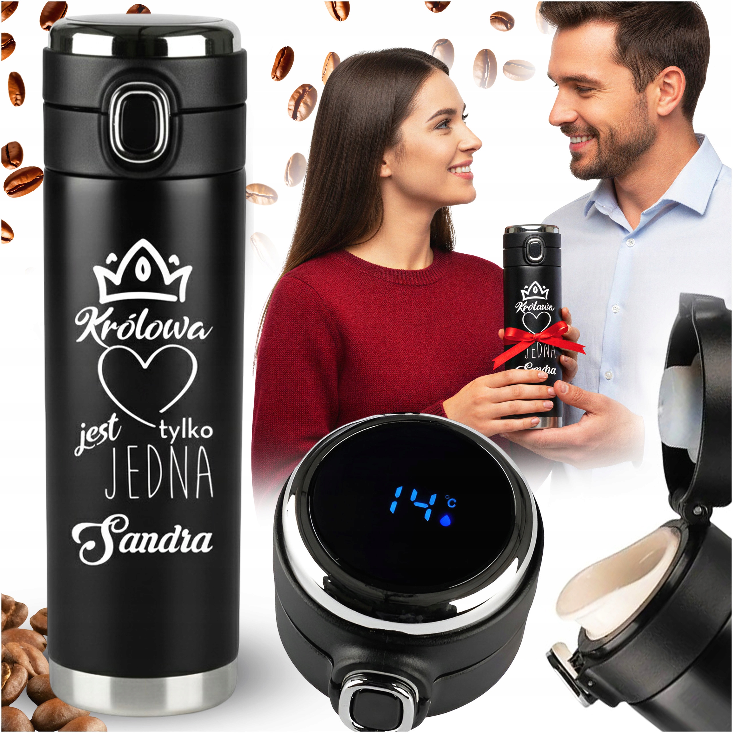 Dárek K Valentýnu Pro Ni Termohrnek Termoska Na Kávu S Gravírováním