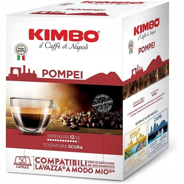 Kimbo Pompei kapsle pro Lavazza A Modo Mio 50 kapslí
