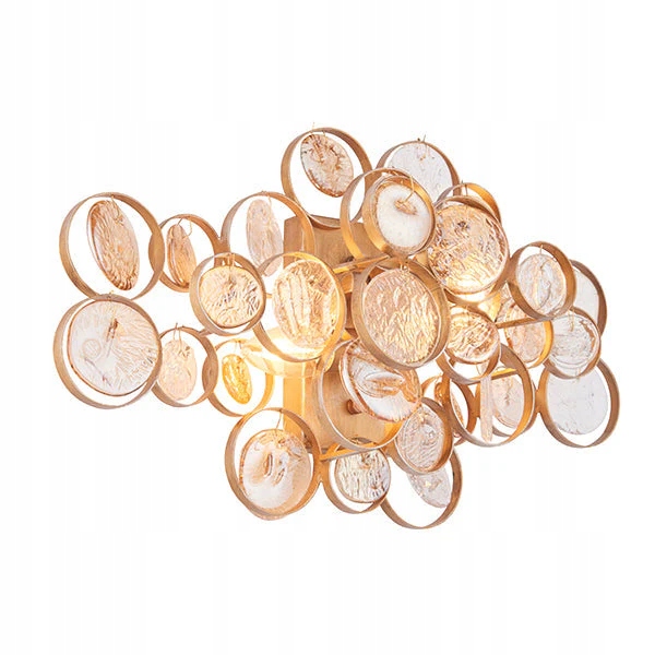 Nástenné svietidlo Endon zlaté 2x6W Led E 14