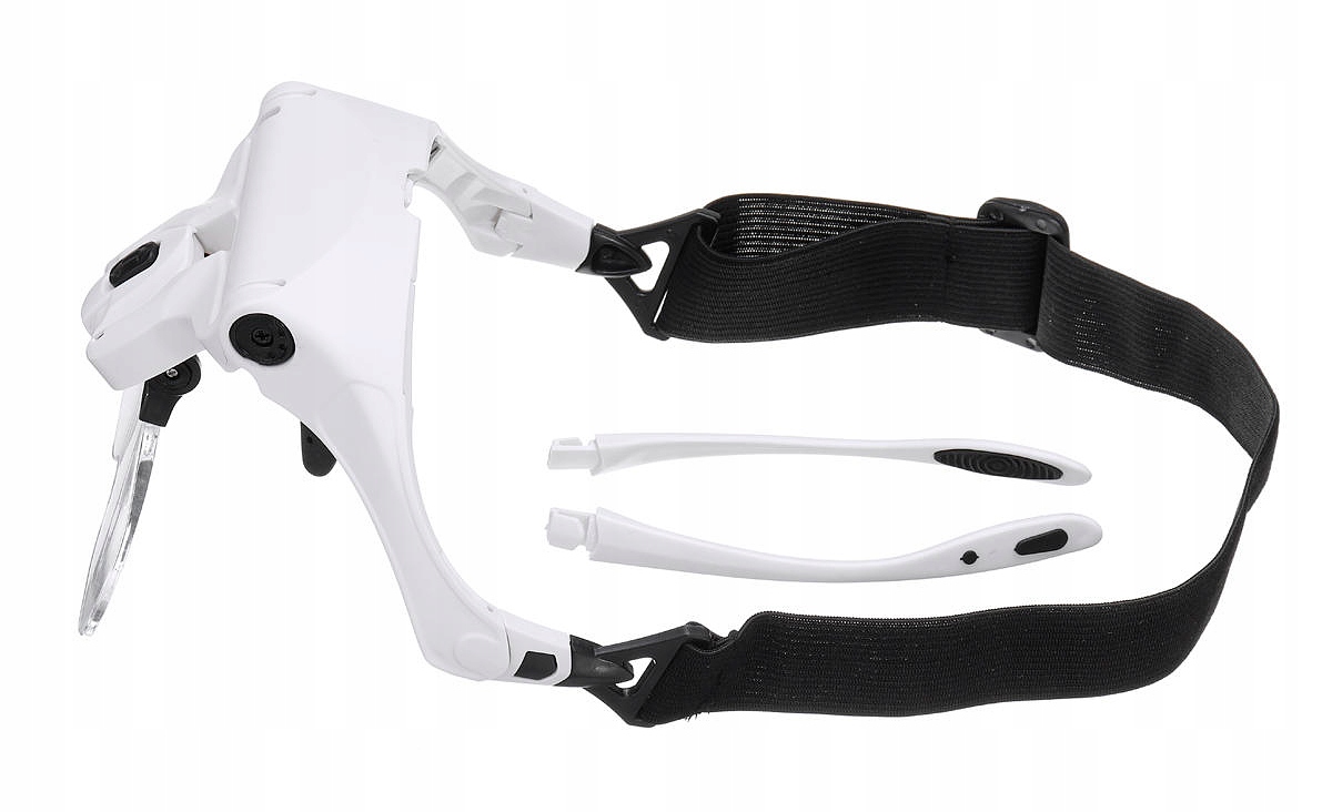 OKULARY POWIĘKSZAJĄCE LUPA NAGŁOWNA ZEGARMISTRZOWSKA LED SOCZEWKI +SOLIDNA+ Model 9892B2