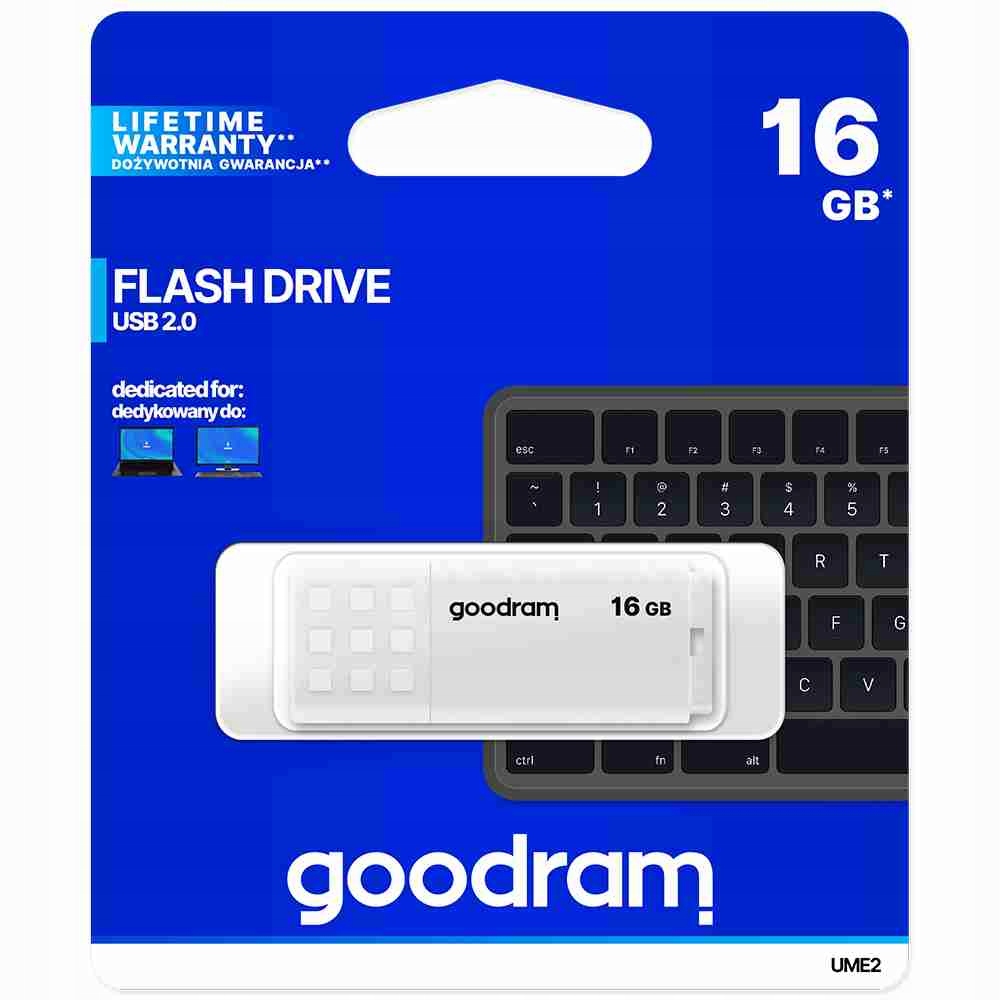 Флешка GOODRAM UME2-0160w0r11 16 ГБ USB 2.0 белый