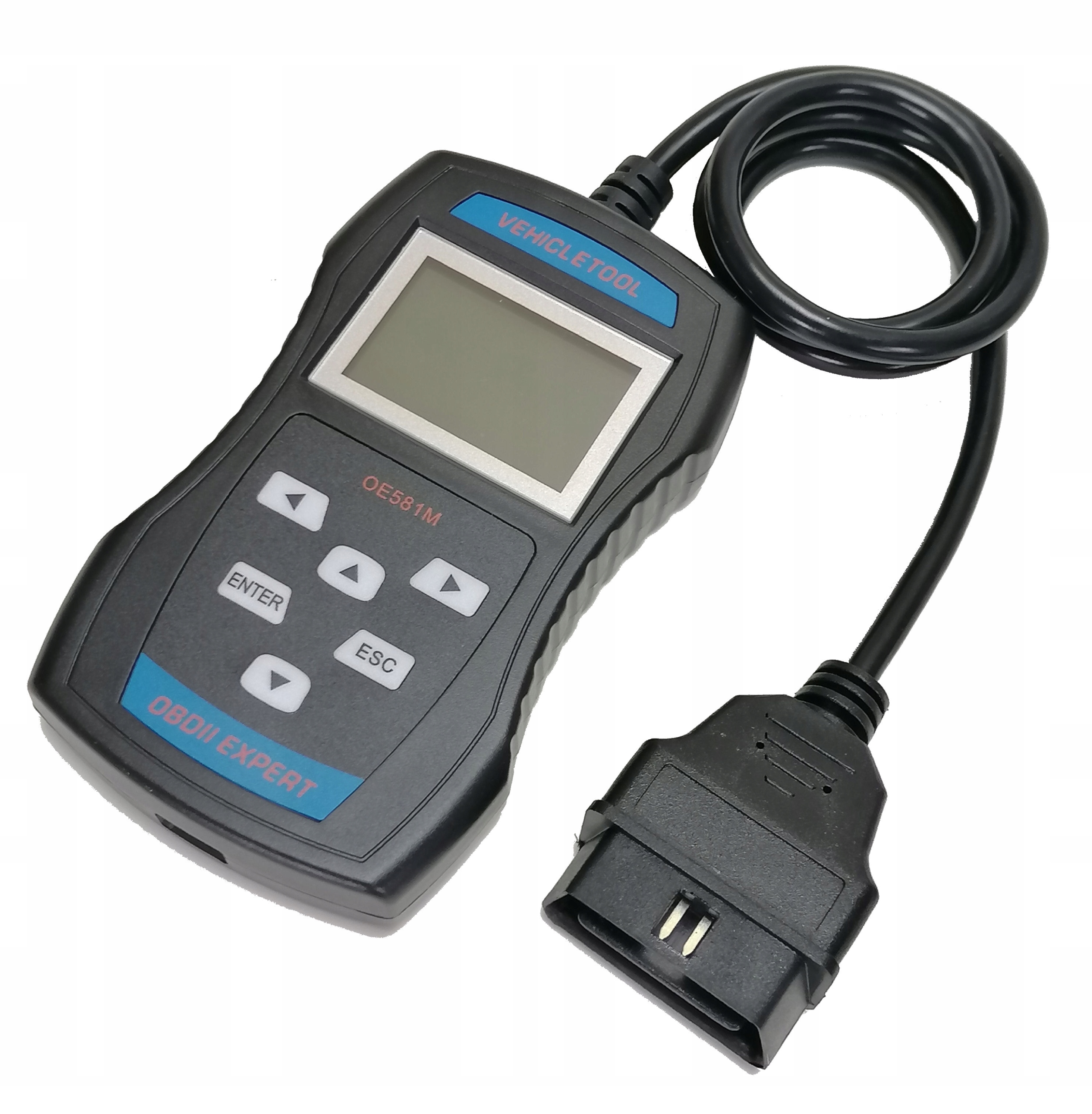 NOWOŚĆ tester skaner OBD EOBD OE-581m black PL USB