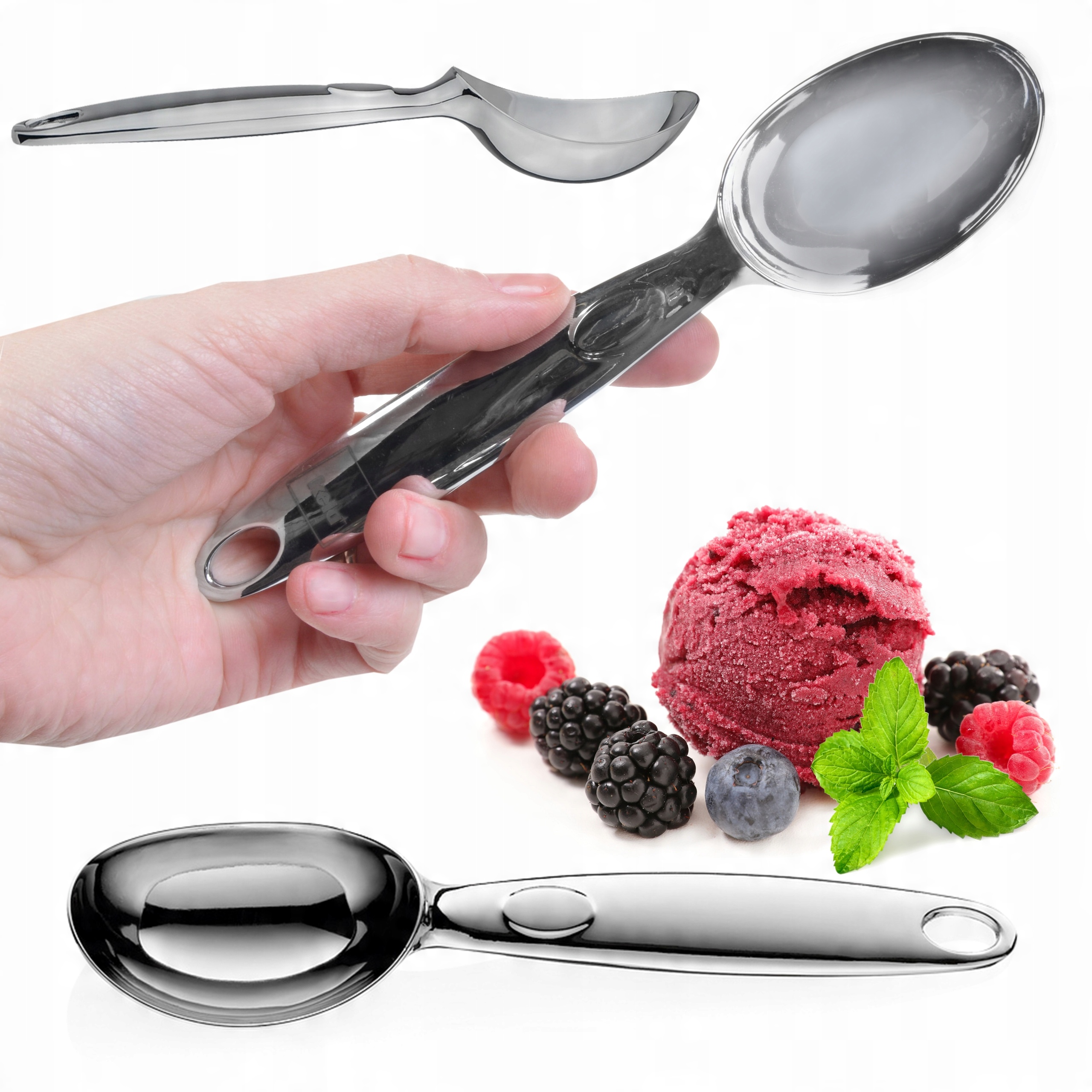 

Łyżka Do Lodów Gałkownica 17,5 CM Puree Ryżu Kela