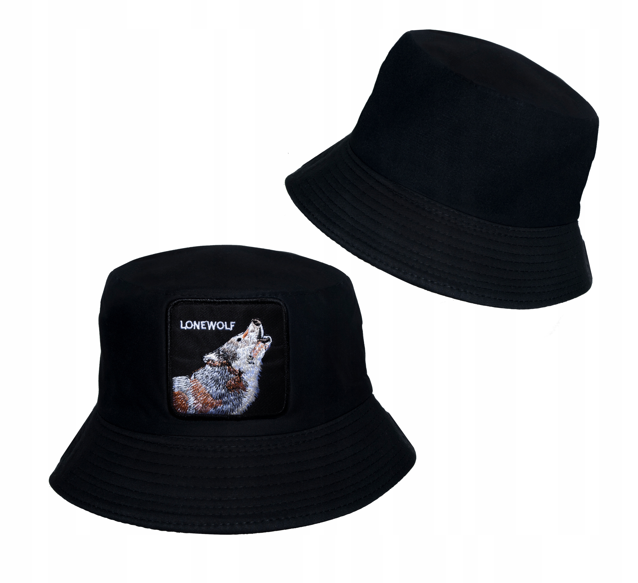 

Bucket Hat czapka rybacka Dwustronna Wilk Lonewolf