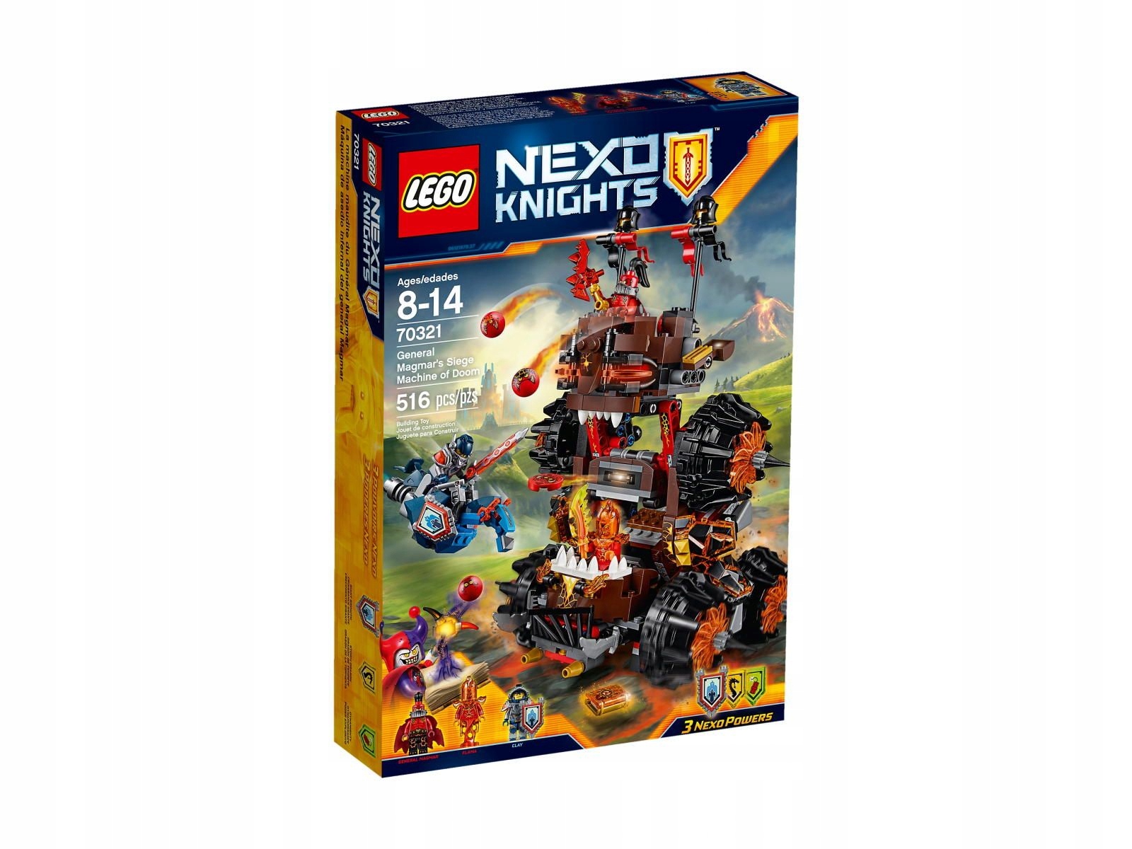 Lego Nexo Knights 70321 Obléhací stroj generála Magmara Nové