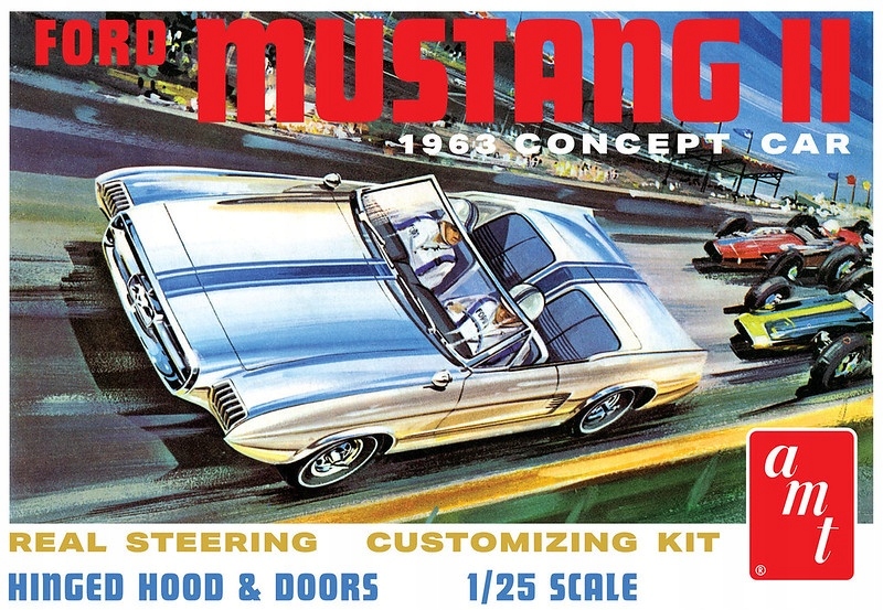Model Plastikowy - Samochód 1:25 1963 Ford Mustang II Concept Car - AMT1369