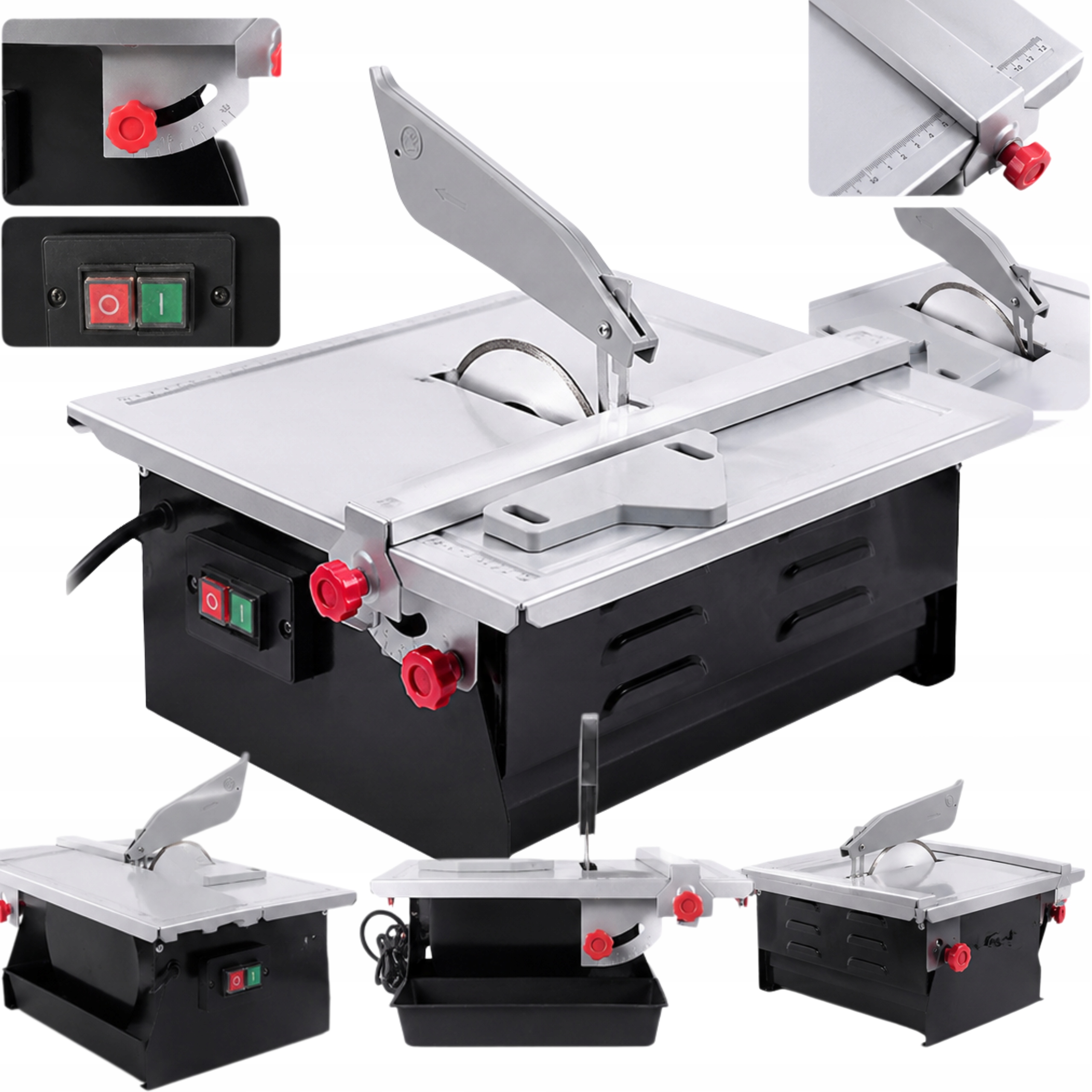Piła Stołowa Do Glazury Gresu Drewna 2000W Przecinarka Mokro Sucho 180 mm