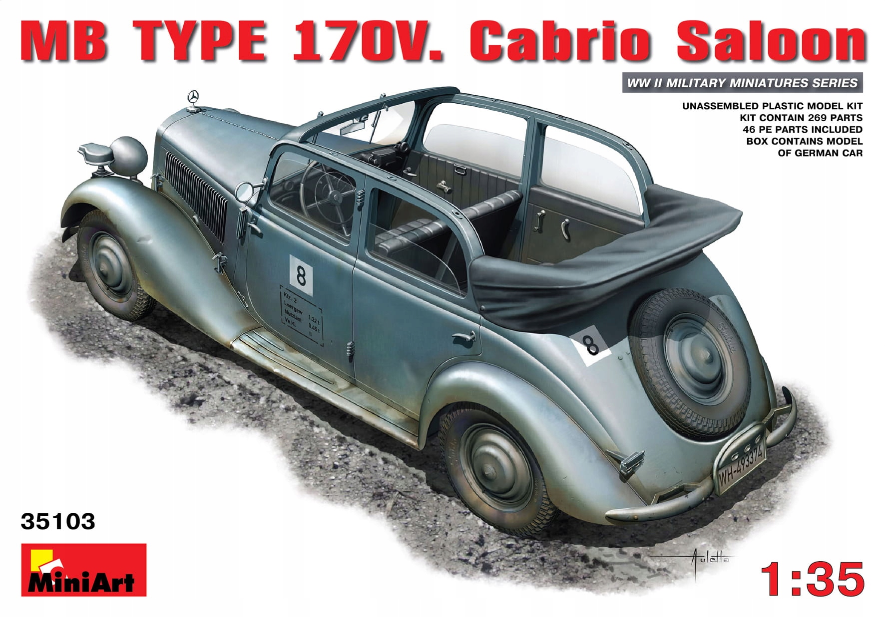 Mb Type 170v Cabrio sedan 1:35 MiniArt 35103