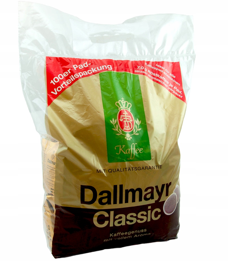 Levně Dallmayr Classic Pads káva v sáčcích 100 ks Dovoz z Německa