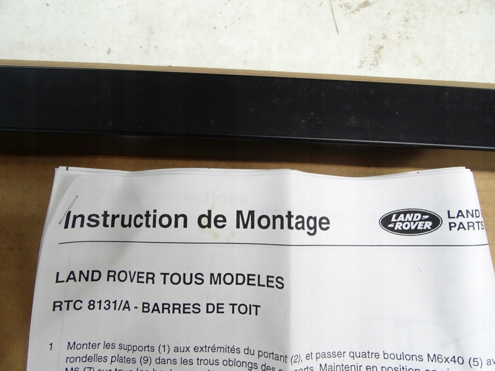 ORYGINALNY reling poprzeczka dach LAND DEFENDER Parts manufacturer Land Rover original OE