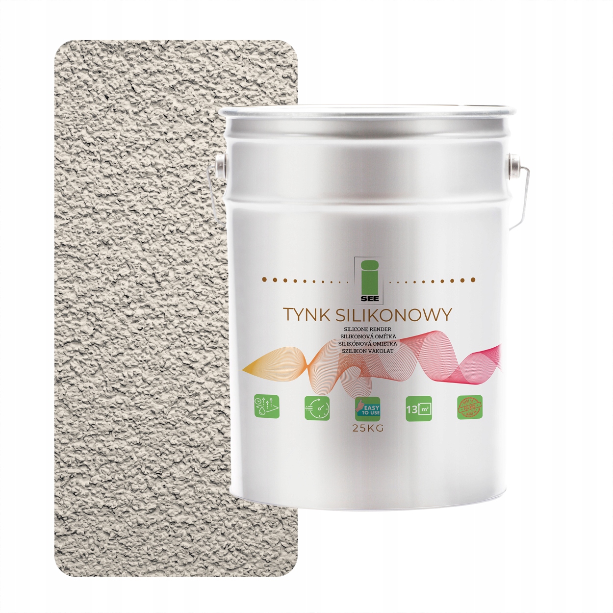 Silikónová Fasádna Omietka Vystužená Sivou Teplou 1.5 MM, Trvanlivá, 25 Kg
