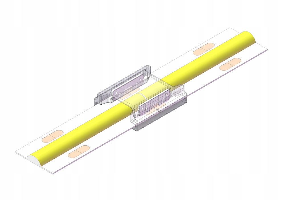 ZŁĄCZKA DO TAŚM LED COB NEON MONO 10mm ZATRZASKOWA