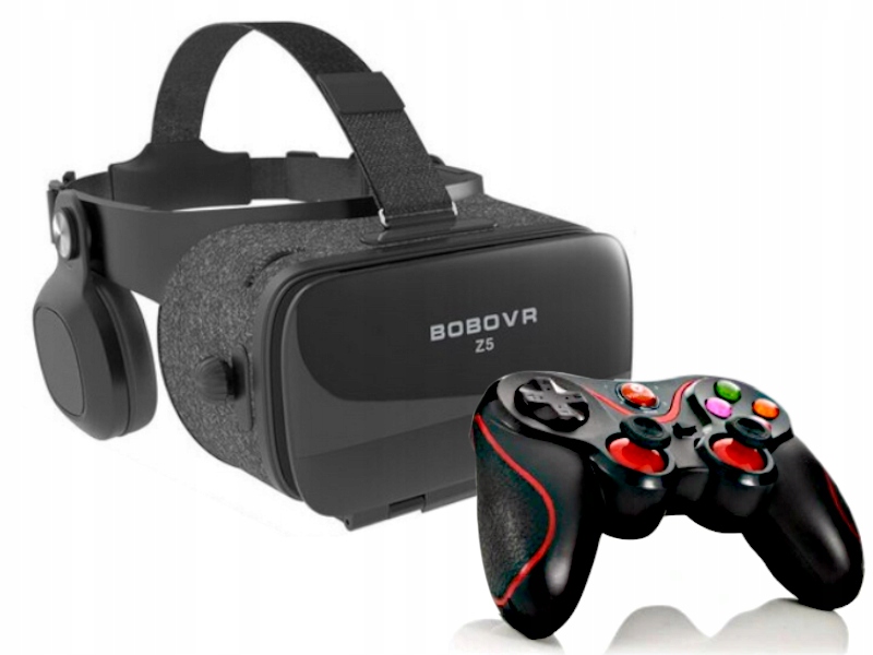 Brýle Virtuální Vr brýle sluchátka Gamepad