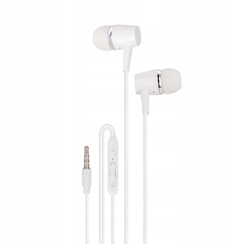 Setty słuchawki przewodowe douszne białe