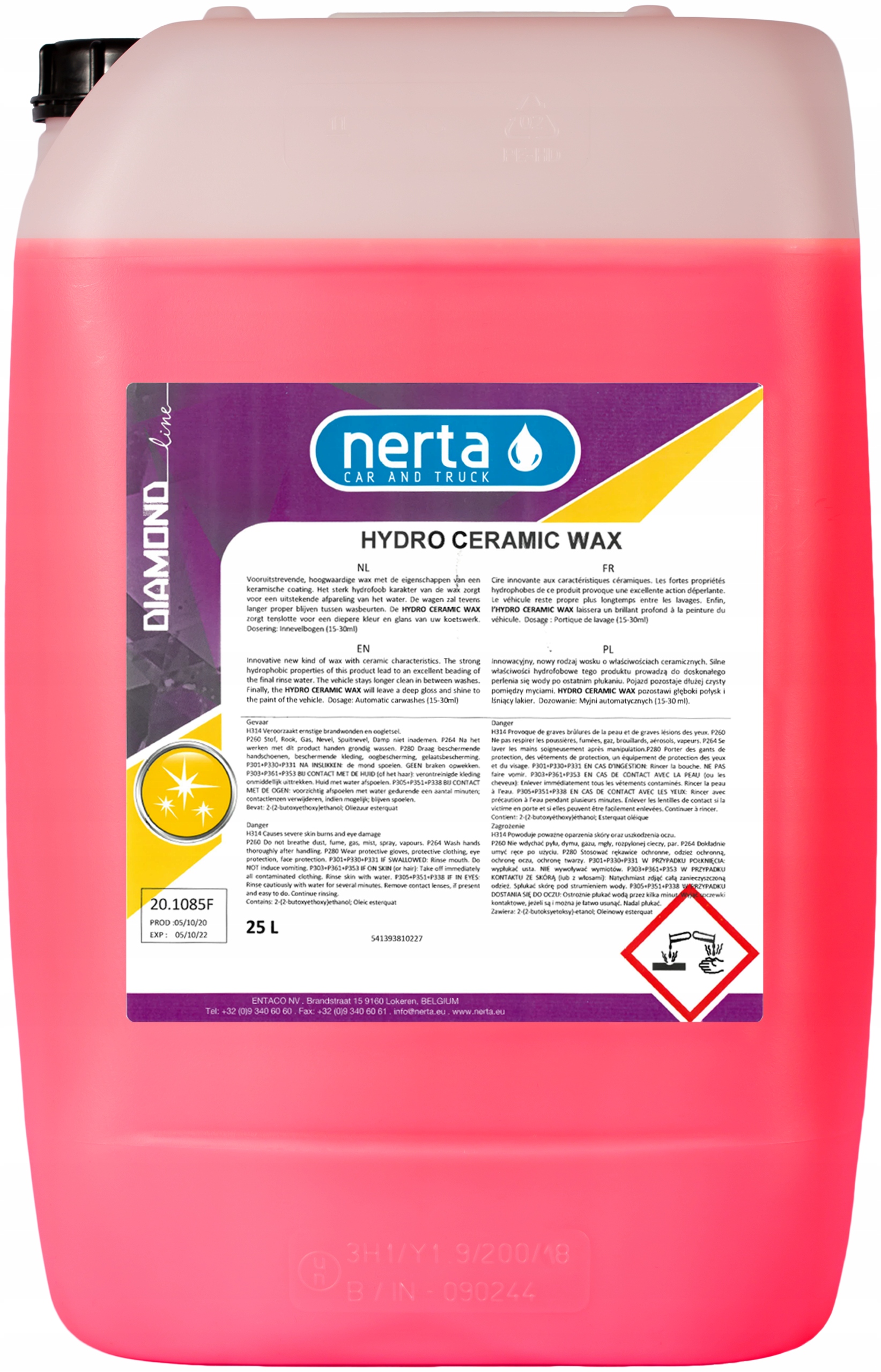 

Nerta Hydro Ceramic Wax wosk zabezbieczający 25L