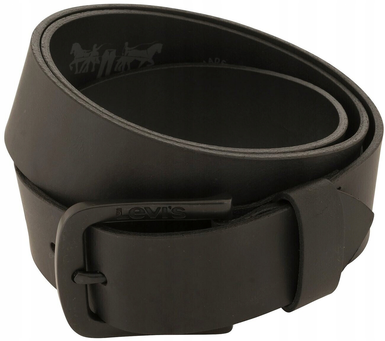 Levi's Černý Pásek S Matnou Sponou Z Přírodní Kůže 120 6FA