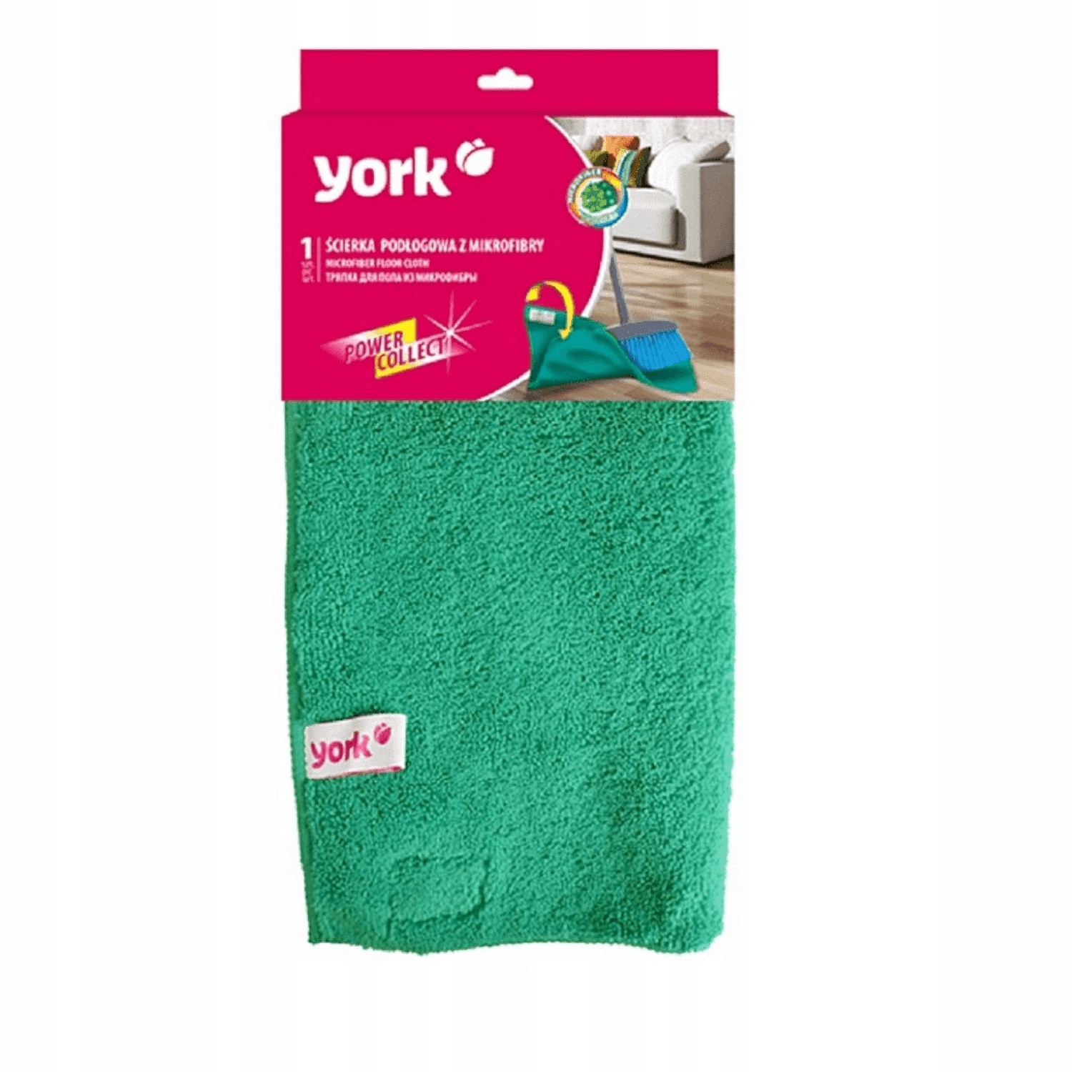 

York Ścierka Do Podłogi Z Mikrofibry Power 50X60CM