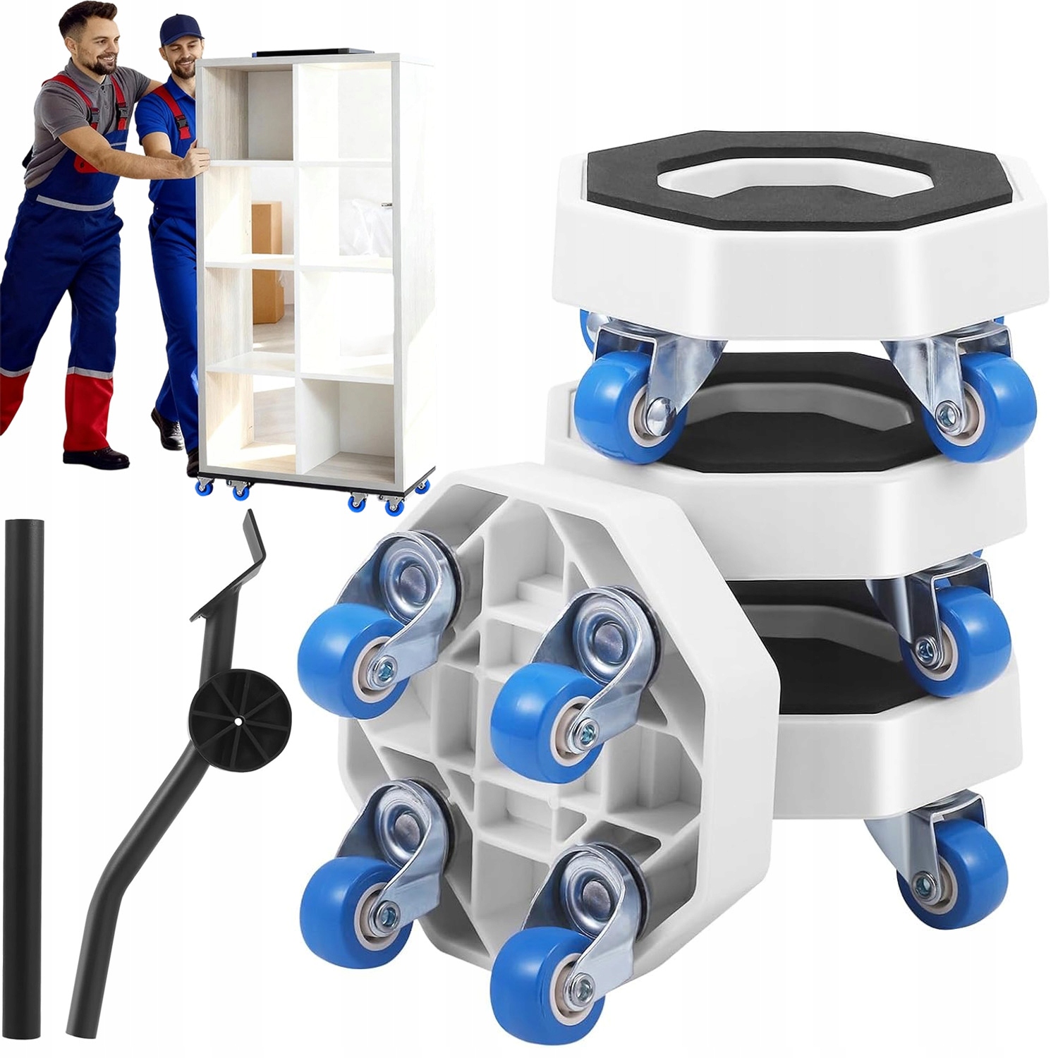 Sada Přepravních Válečků Pro Přepravu Nábytku Přesouvání Nábytku 400 kg.