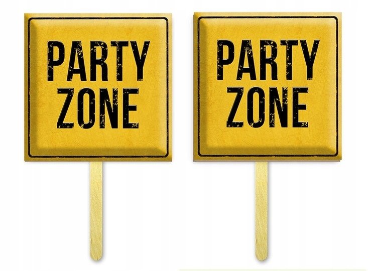 

Karteczki Party Zone tabliczki do zdjęć fotobudki