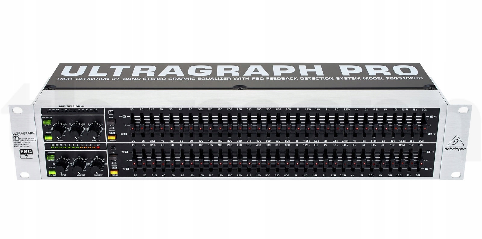 Behringer FBQ3102HD Stereo grafický ekvalizér s funkcí potlačení zpětné vazby