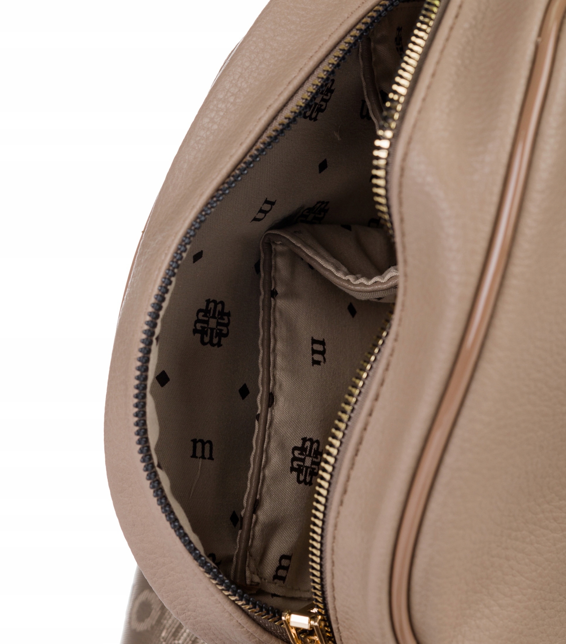 TOREBKA KUFEREK LISTONOSZKA MONNARI PREMIUM Beżowa z kieszonką Materiał dominujący skóra ekologiczna