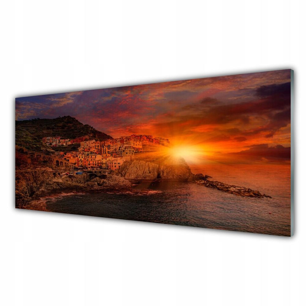 

Fotoobraz nowoczesny 125x50 Morze Miasto Krajobraz