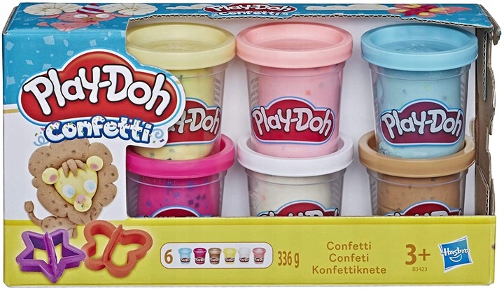 

Playdoh Ciastolina Konfetti 6 Tubek Zestaw B3423
