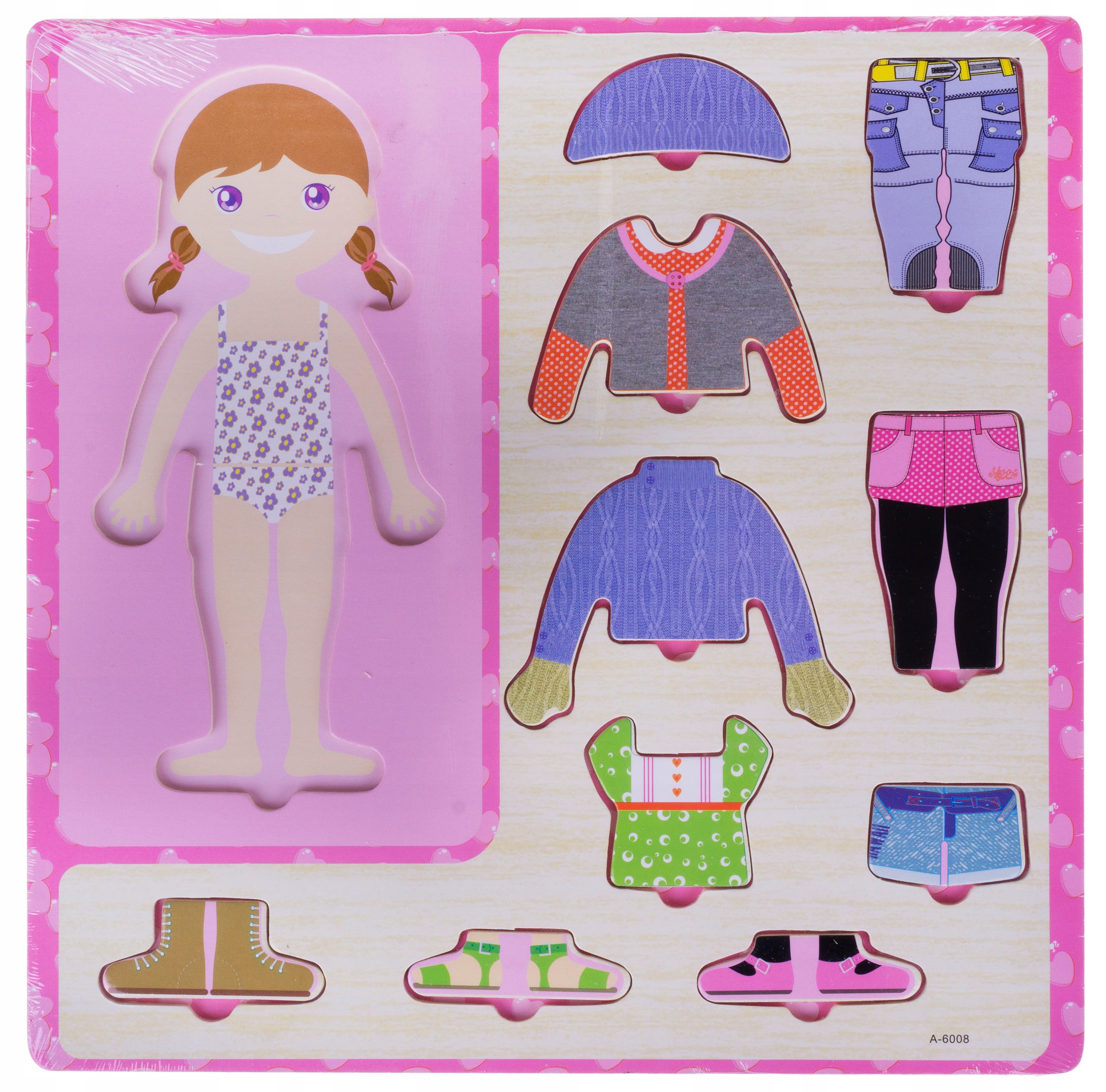 

Układanka Ubieranka Drewniana Dziewczynka Puzzle