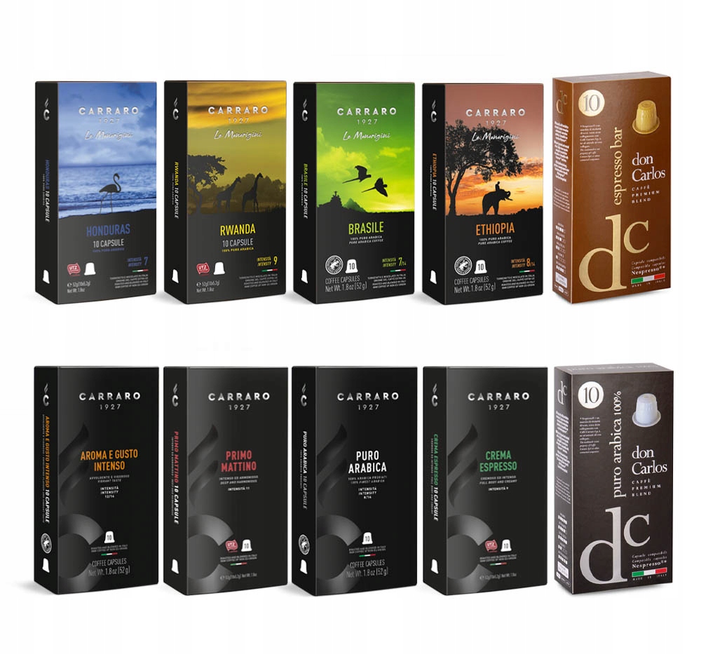 Kapsułki do Nespresso 100szt. Carraro