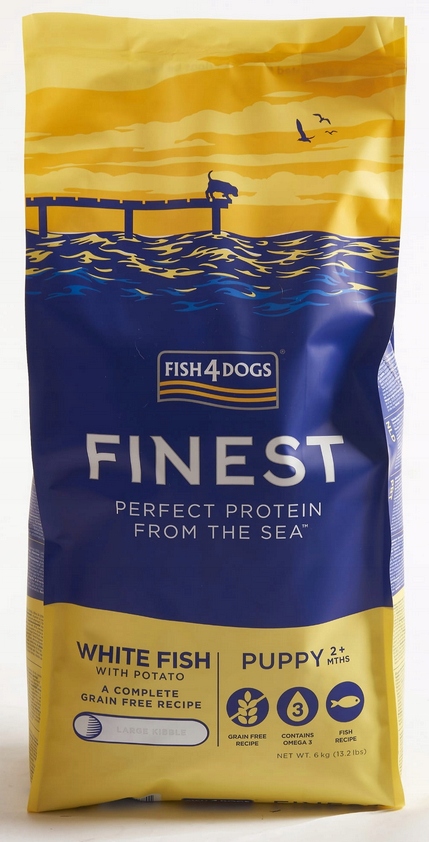 Fish4Dogs Finest White Fish Puppy dla szczeniąt duża rasa kg