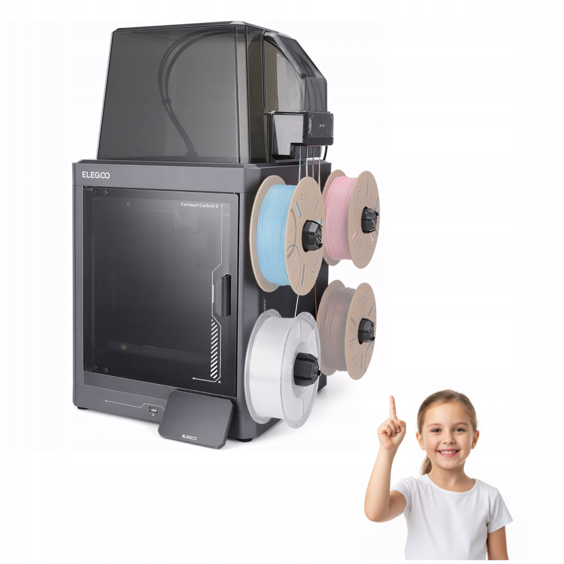 Drukarka 3D Elegoo Centauri Carbon 2 Combo do nauki, szkoły, dziecka