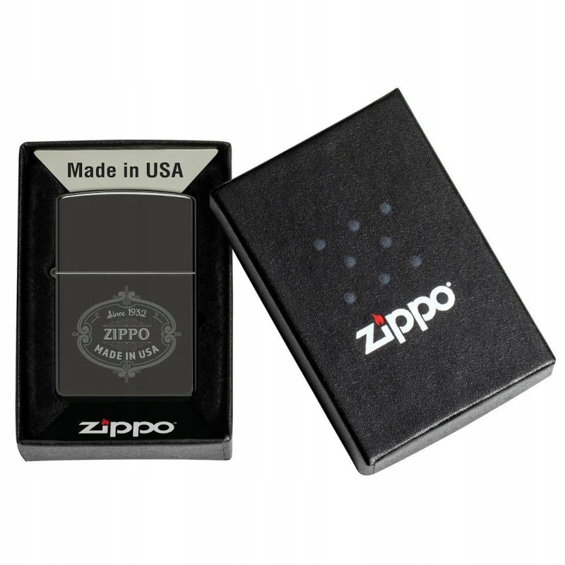 Zapalovač Zippo Black Zippo Design Originální benzínový